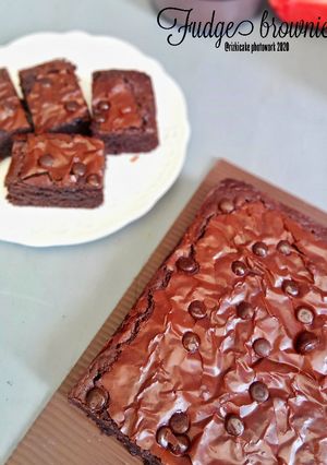 Foto resep Fudge shiny brownies