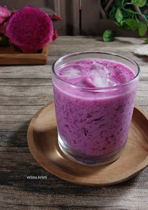 Foto resep Es Lumut Buah Naga