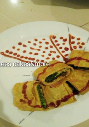 A picture of Salad egg roll.