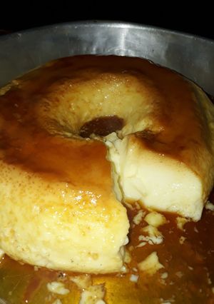 Una foto de Flan casero
