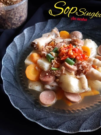 Cara Gampang Menyiapkan Resep 85.Sop Singkong yang  Bikin Ketagihan Anti Ribet, Uenak Banget