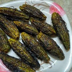 A picture of Masala karela.