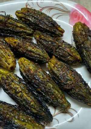 A picture of Masala karela.