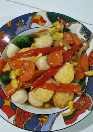 Foto resep Brokoli tofu saus tiram
