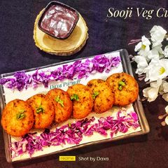 A picture of Sooji Vegetable Cutlet.