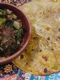 Shaljum gosht with makkai ki roti