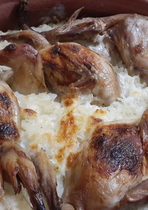 صورة لوصفة السمان مع الرز المعمر
