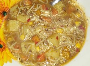 Una foto de Guiso de fideo entrefino