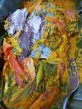 PEPES IKAN WOKU IN HERBAL CURRY, WRAP WITH BANANA LEAVES