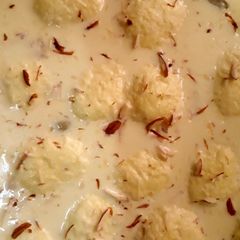 Instant rasmalai 😊(sweet dish) A picture of Instant rasmalai 😊(sweet dish).