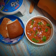 Pav bhaji A picture of Pav bhaji.