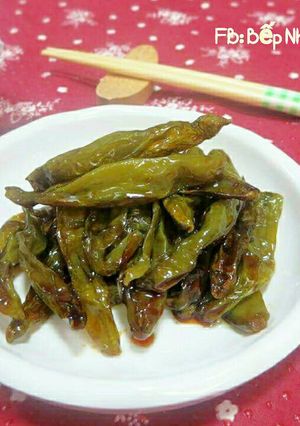 Hình của món Ớt Nhăn Rim 꽈리고추조림(Món Chay).