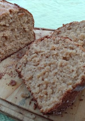 Una foto de Budín rápido de avena y dulce de leche
