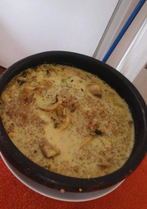 Una foto de Quinoa en Salsa blanca de coco