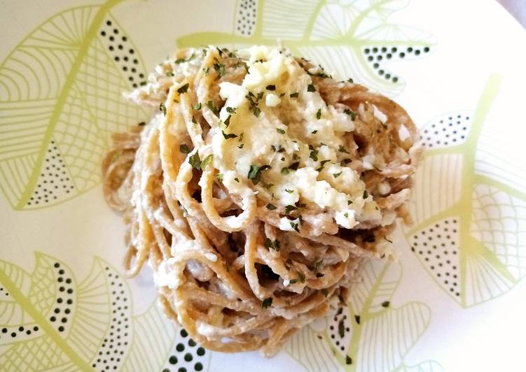 Spaghetti integrali con cavolfiore alla panna