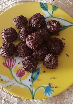 Foto resep Bola coklat simpel no bake