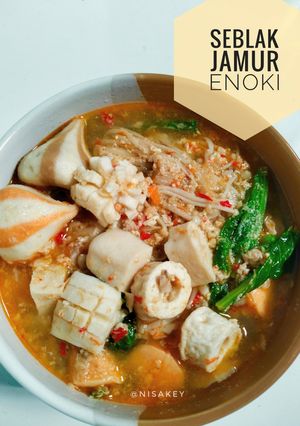 Foto resep Seblak Jamur Enoki 🍲