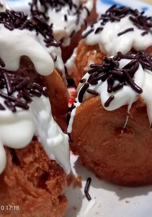 Foto resep Cromboloni Roti Tawar (filling vanilla late)