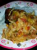 Catfish vegetable stir fry
