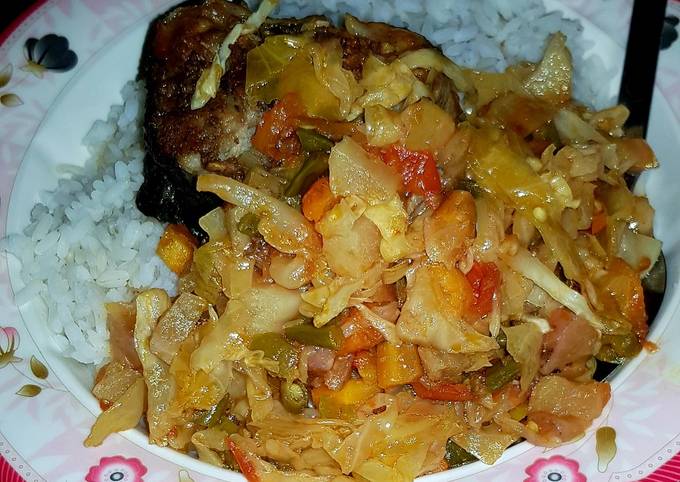 Recipe of Favorite Catfish vegetable stir fry