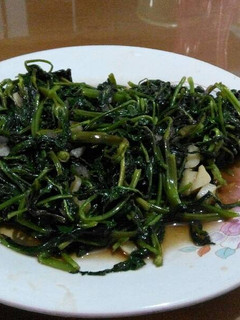 A picture of Kangkoong with Oyster Sauce.
