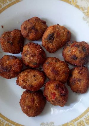 Foto resep Sate goreng/perkedel ikan