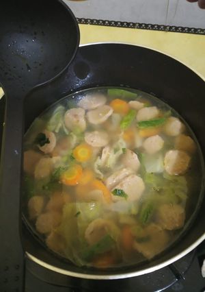 Foto resep Sayur Sop Bakso