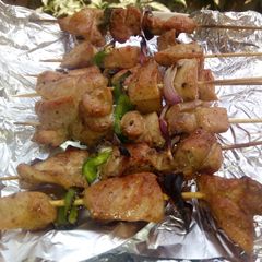 A picture of Chicken kebab.