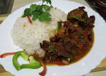 How to Make Delicious White rice n goat meatjoyofcookingladiesteamcontestmaindish