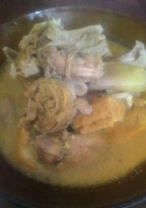Foto resep Sayur nangka muda,tahu,kepala ayam kuah santan endesss..