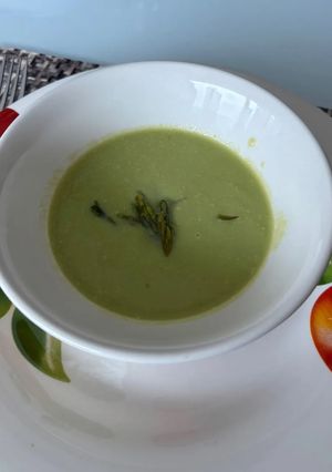 Una foto de Sopa de Espárragos
