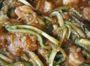 Una foto de Spaghetti de Zucchini