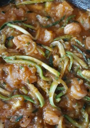Una foto de Spaghetti de Zucchini