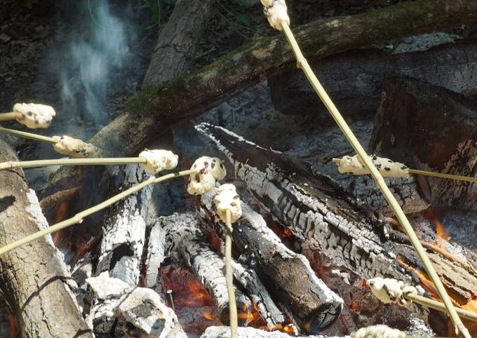 Bannocks - bread cooked over fire