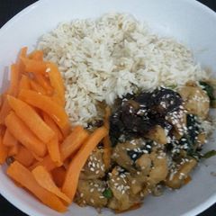 A picture of Wagamama style chicken teriyaki.