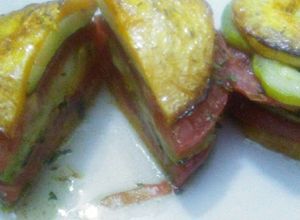 Una foto de Torre de verduras