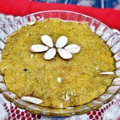 A picture of Moong Daal ka Halwa.