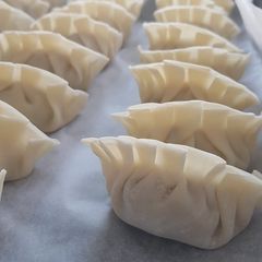 A picture of Gyoza.