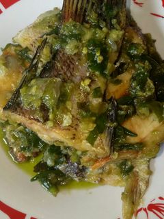 Foto resep Ikan gabus asin setan ijo