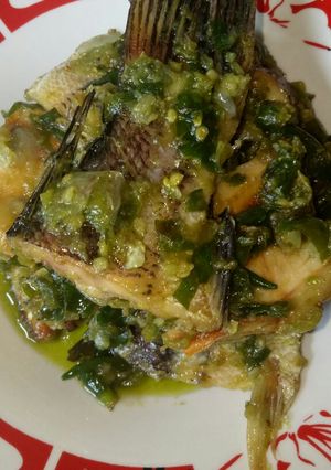 Foto resep Ikan gabus asin setan ijo