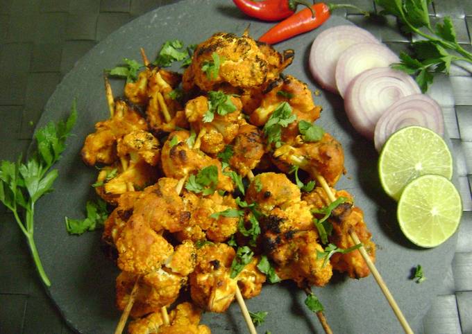 Ramadan Special - Skewered Cauliflower Tikka