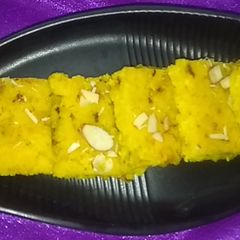 A picture of Moong dal barfi.
