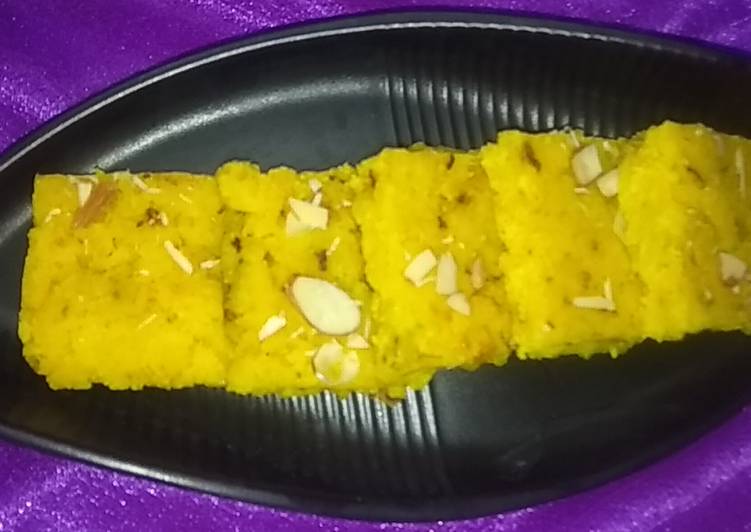 Moong dal barfi