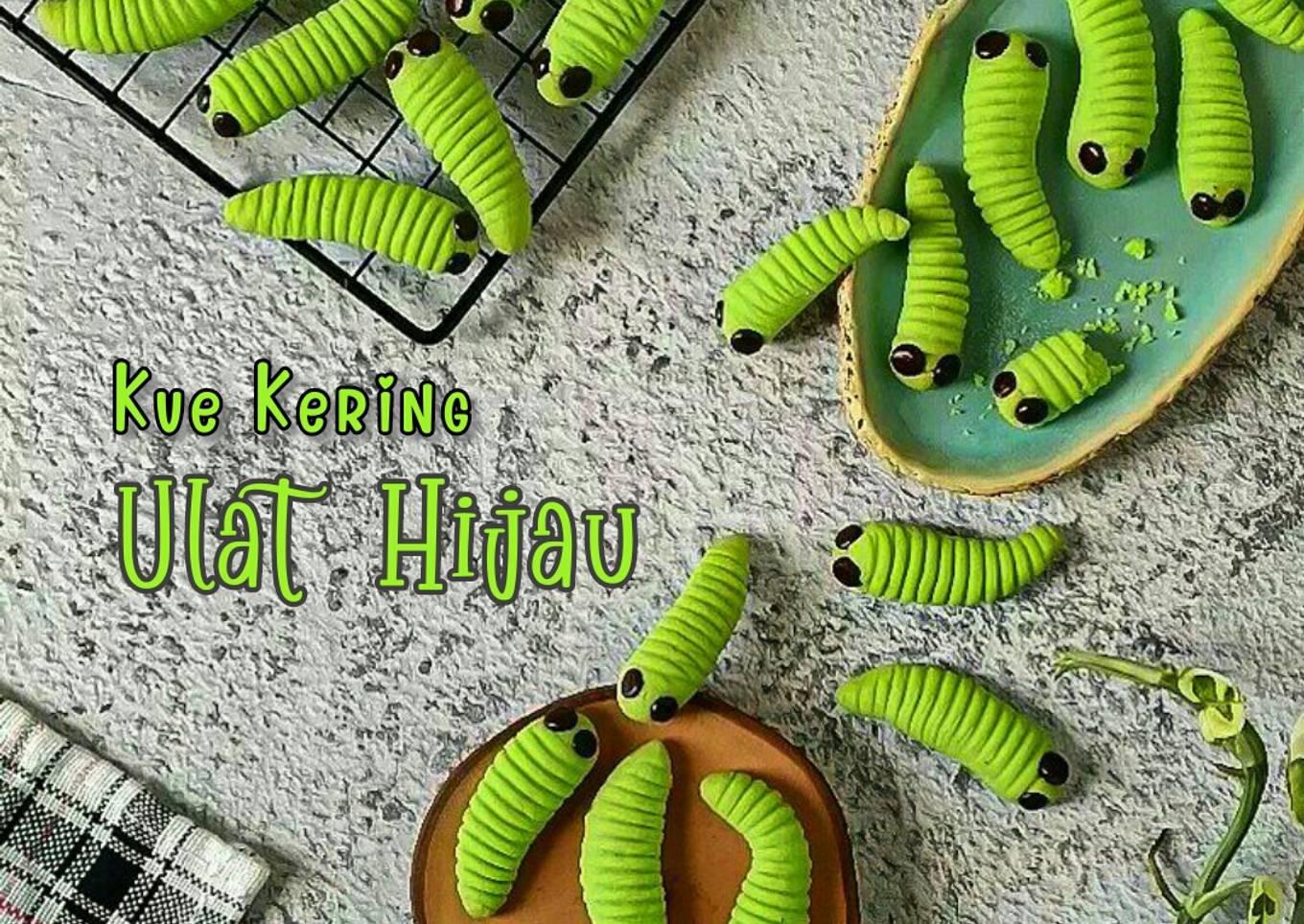 Kue Kering Ulat Hijau