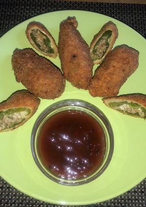 Töltött-rántott Jalapeno recept fotója