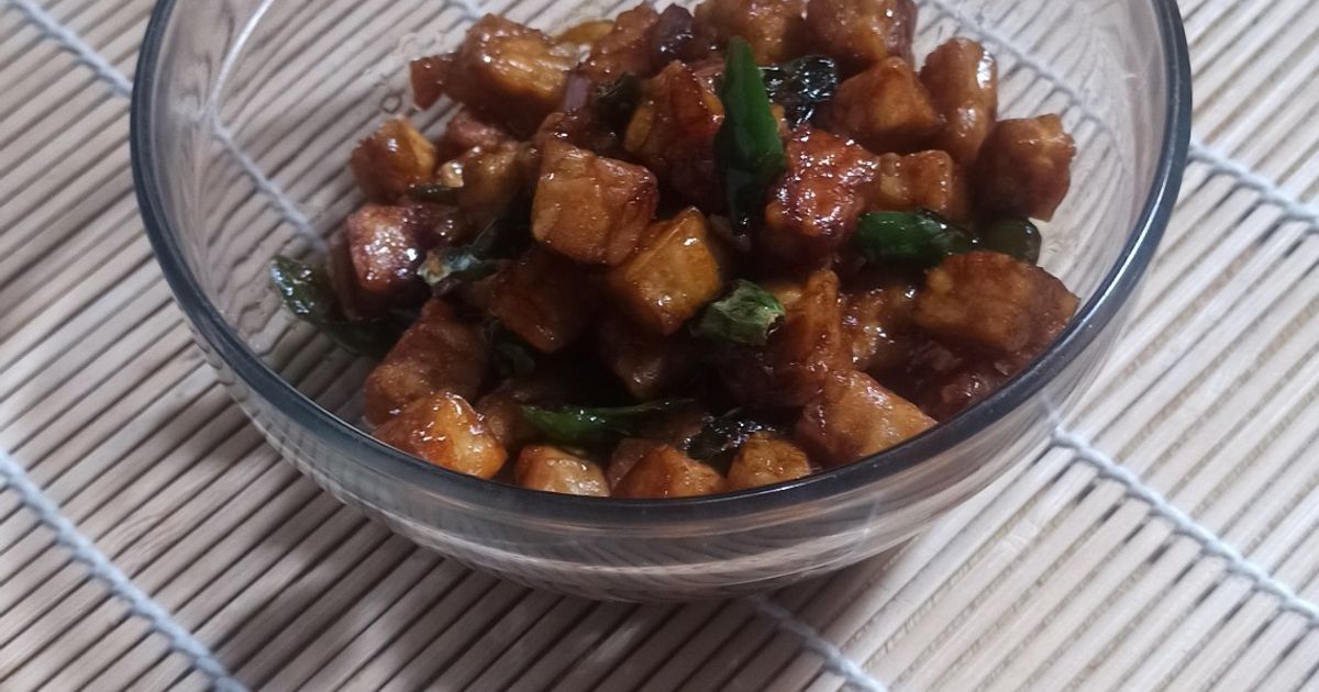 Tumis tempe lombok hijau ala eunike