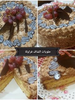 صورة لوصفة كيكة بكريمة الشوكولاتة 🍫😍🍫😋🍫
