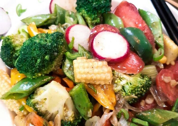 Steps to Prepare Any-night-of-the-week Stir Fried Vegies