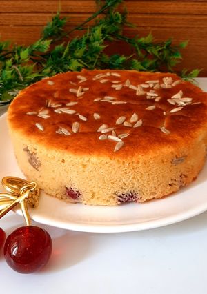 عکسی از دستور کیک آلبالو