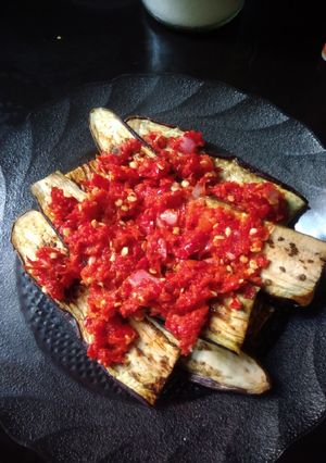 Foto resep Terong Bakar Sambal Asam
